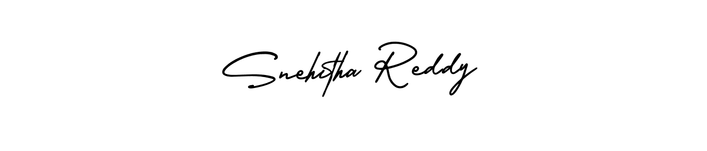 Use a signature maker to create a handwritten signature online. With this signature software, you can design (AmerikaSignatureDemo-Regular) your own signature for name Snehitha Reddy. Snehitha Reddy signature style 3 images and pictures png