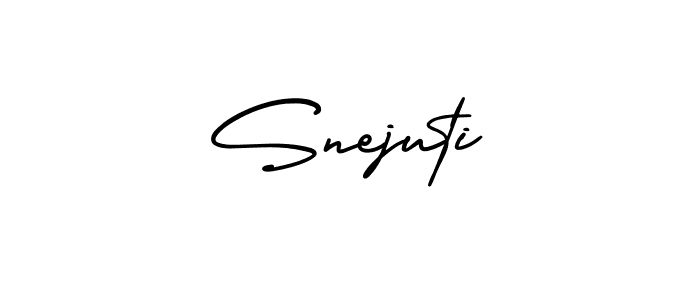 Design your own signature with our free online signature maker. With this signature software, you can create a handwritten (AmerikaSignatureDemo-Regular) signature for name Snejuti. Snejuti signature style 3 images and pictures png