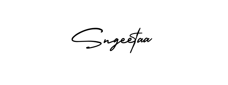 Design your own signature with our free online signature maker. With this signature software, you can create a handwritten (AmerikaSignatureDemo-Regular) signature for name Sngeetaa. Sngeetaa signature style 3 images and pictures png