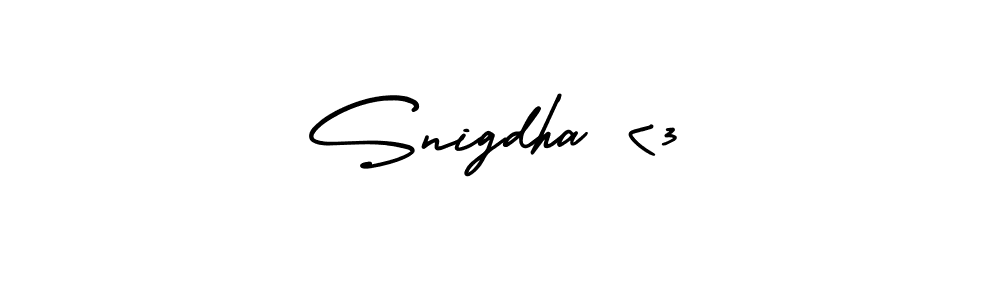 Best and Professional Signature Style for Snigdha <3. AmerikaSignatureDemo-Regular Best Signature Style Collection. Snigdha <3 signature style 3 images and pictures png