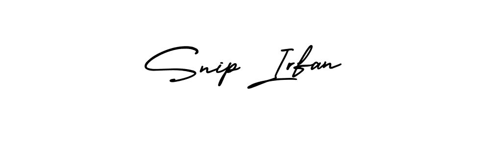 You should practise on your own different ways (AmerikaSignatureDemo-Regular) to write your name (Snip Irfan) in signature. don't let someone else do it for you. Snip Irfan signature style 3 images and pictures png