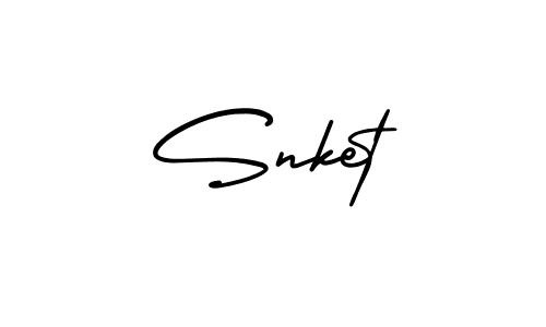 How to Draw Snket signature style? AmerikaSignatureDemo-Regular is a latest design signature styles for name Snket. Snket signature style 3 images and pictures png