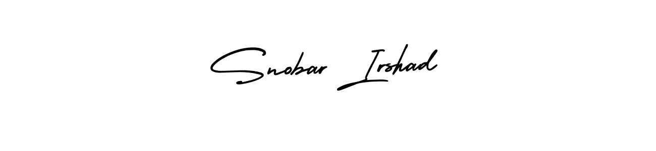 Similarly AmerikaSignatureDemo-Regular is the best handwritten signature design. Signature creator online .You can use it as an online autograph creator for name Snobar Irshad. Snobar Irshad signature style 3 images and pictures png