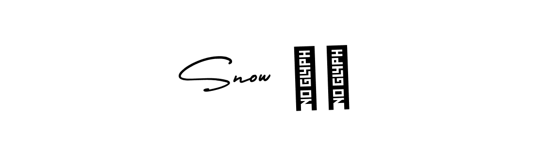 The best way (AmerikaSignatureDemo-Regular) to make a short signature is to pick only two or three words in your name. The name Snow ❤️ include a total of six letters. For converting this name. Snow ❤️ signature style 3 images and pictures png