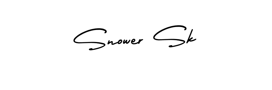 AmerikaSignatureDemo-Regular is a professional signature style that is perfect for those who want to add a touch of class to their signature. It is also a great choice for those who want to make their signature more unique. Get Snower Sk name to fancy signature for free. Snower Sk signature style 3 images and pictures png