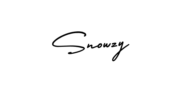 How to make Snowzy signature? AmerikaSignatureDemo-Regular is a professional autograph style. Create handwritten signature for Snowzy name. Snowzy signature style 3 images and pictures png