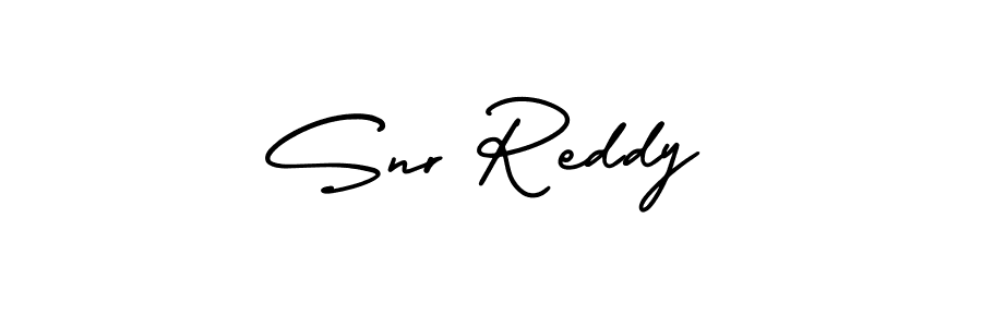 Create a beautiful signature design for name Snr Reddy. With this signature (AmerikaSignatureDemo-Regular) fonts, you can make a handwritten signature for free. Snr Reddy signature style 3 images and pictures png