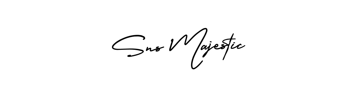 How to Draw Sns Majestic signature style? AmerikaSignatureDemo-Regular is a latest design signature styles for name Sns Majestic. Sns Majestic signature style 3 images and pictures png