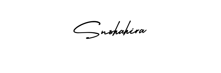 Use a signature maker to create a handwritten signature online. With this signature software, you can design (AmerikaSignatureDemo-Regular) your own signature for name Snshahira. Snshahira signature style 3 images and pictures png