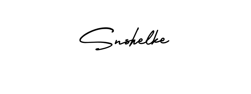 How to make Snshelke signature? AmerikaSignatureDemo-Regular is a professional autograph style. Create handwritten signature for Snshelke name. Snshelke signature style 3 images and pictures png