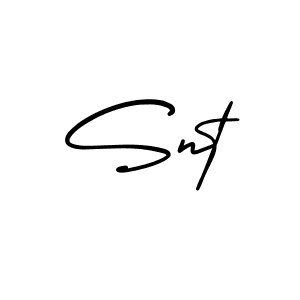 Make a beautiful signature design for name Snt. With this signature (AmerikaSignatureDemo-Regular) style, you can create a handwritten signature for free. Snt signature style 3 images and pictures png