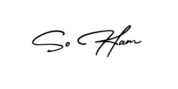 How to make So Ham signature? AmerikaSignatureDemo-Regular is a professional autograph style. Create handwritten signature for So Ham name. So Ham signature style 3 images and pictures png