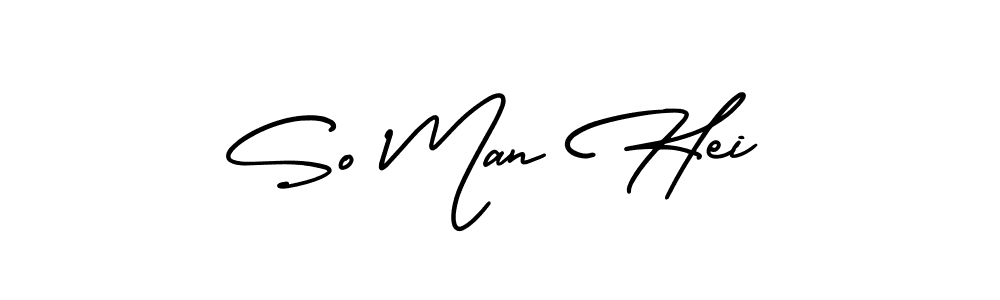 Make a beautiful signature design for name So Man Hei. Use this online signature maker to create a handwritten signature for free. So Man Hei signature style 3 images and pictures png