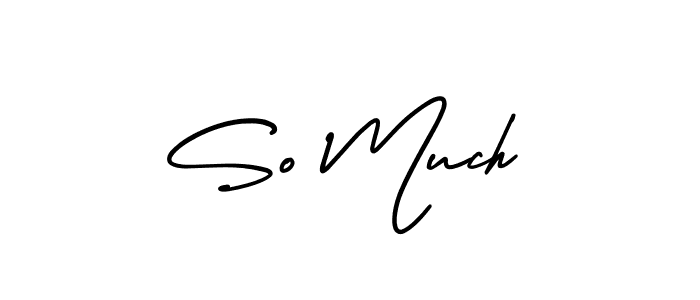 Make a beautiful signature design for name So Much. With this signature (AmerikaSignatureDemo-Regular) style, you can create a handwritten signature for free. So Much signature style 3 images and pictures png