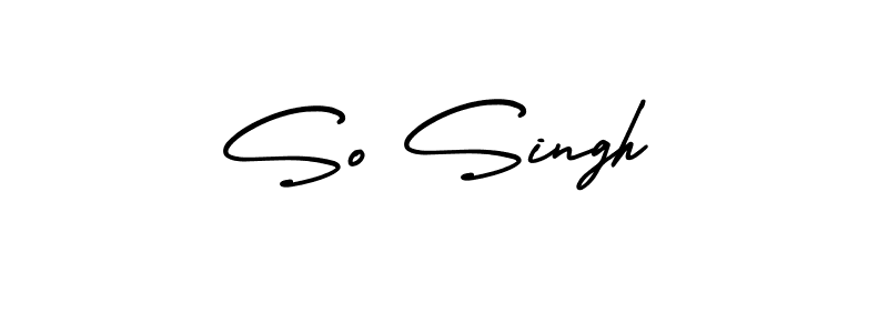 You should practise on your own different ways (AmerikaSignatureDemo-Regular) to write your name (So Singh) in signature. don't let someone else do it for you. So Singh signature style 3 images and pictures png