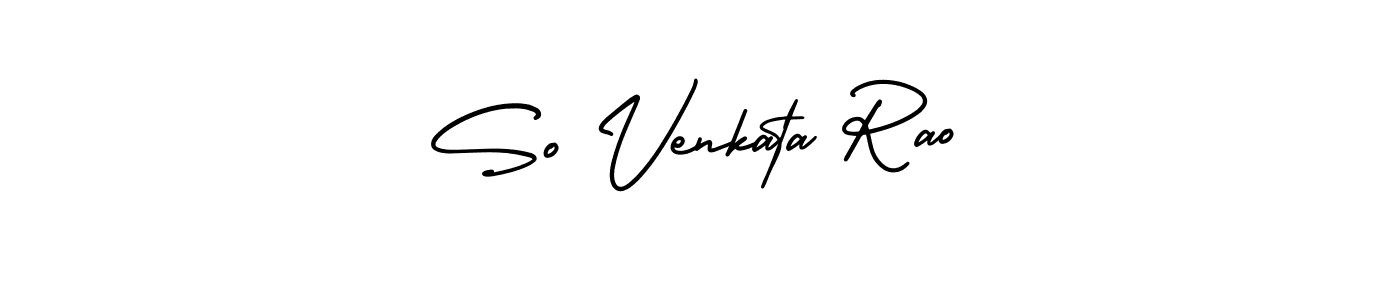 AmerikaSignatureDemo-Regular is a professional signature style that is perfect for those who want to add a touch of class to their signature. It is also a great choice for those who want to make their signature more unique. Get So Venkata Rao name to fancy signature for free. So Venkata Rao signature style 3 images and pictures png