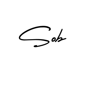 Sob stylish signature style. Best Handwritten Sign (AmerikaSignatureDemo-Regular) for my name. Handwritten Signature Collection Ideas for my name Sob. Sob signature style 3 images and pictures png