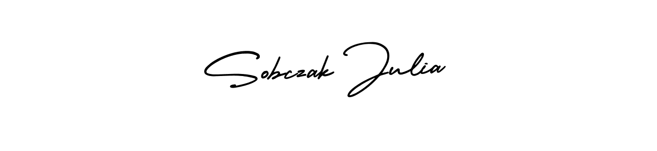 Make a beautiful signature design for name Sobczak Julia. With this signature (AmerikaSignatureDemo-Regular) style, you can create a handwritten signature for free. Sobczak Julia signature style 3 images and pictures png