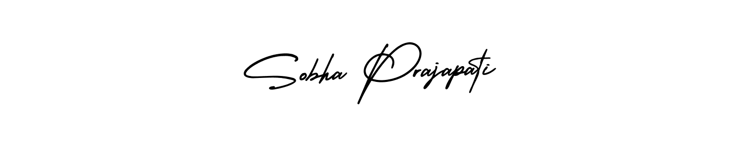 How to make Sobha Prajapati signature? AmerikaSignatureDemo-Regular is a professional autograph style. Create handwritten signature for Sobha Prajapati name. Sobha Prajapati signature style 3 images and pictures png