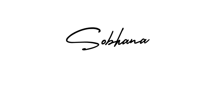 Sobhana stylish signature style. Best Handwritten Sign (AmerikaSignatureDemo-Regular) for my name. Handwritten Signature Collection Ideas for my name Sobhana. Sobhana signature style 3 images and pictures png