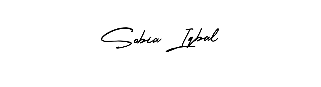 It looks lik you need a new signature style for name Sobia Iqbal. Design unique handwritten (AmerikaSignatureDemo-Regular) signature with our free signature maker in just a few clicks. Sobia Iqbal signature style 3 images and pictures png