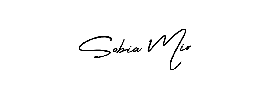 It looks lik you need a new signature style for name Sobia Mir. Design unique handwritten (AmerikaSignatureDemo-Regular) signature with our free signature maker in just a few clicks. Sobia Mir signature style 3 images and pictures png