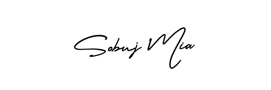 Design your own signature with our free online signature maker. With this signature software, you can create a handwritten (AmerikaSignatureDemo-Regular) signature for name Sobuj Mia. Sobuj Mia signature style 3 images and pictures png