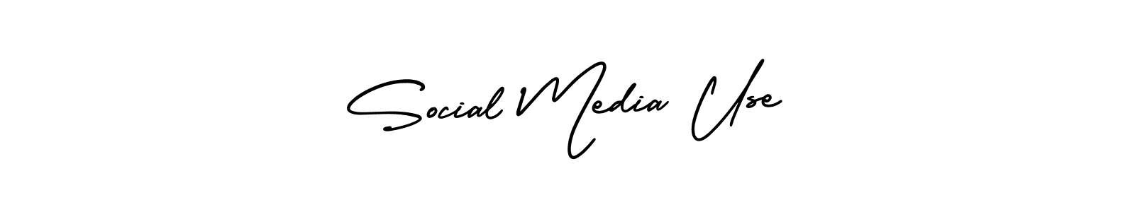 Also we have Social Media Use name is the best signature style. Create professional handwritten signature collection using AmerikaSignatureDemo-Regular autograph style. Social Media Use signature style 3 images and pictures png