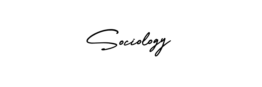 Sociology stylish signature style. Best Handwritten Sign (AmerikaSignatureDemo-Regular) for my name. Handwritten Signature Collection Ideas for my name Sociology. Sociology signature style 3 images and pictures png
