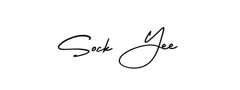 Also You can easily find your signature by using the search form. We will create Sock Yee name handwritten signature images for you free of cost using AmerikaSignatureDemo-Regular sign style. Sock Yee signature style 3 images and pictures png