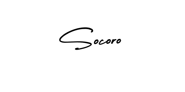 You should practise on your own different ways (AmerikaSignatureDemo-Regular) to write your name (Socoro) in signature. don't let someone else do it for you. Socoro signature style 3 images and pictures png