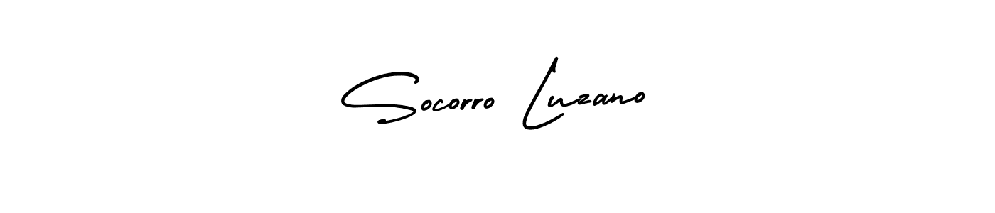 Design your own signature with our free online signature maker. With this signature software, you can create a handwritten (AmerikaSignatureDemo-Regular) signature for name Socorro Luzano. Socorro Luzano signature style 3 images and pictures png