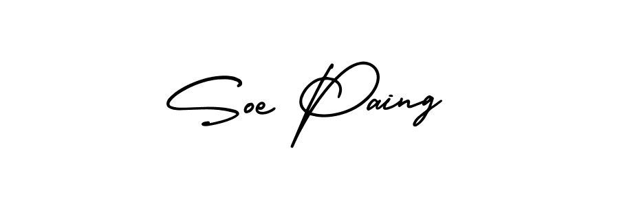 Make a beautiful signature design for name Soe Paing. Use this online signature maker to create a handwritten signature for free. Soe Paing signature style 3 images and pictures png