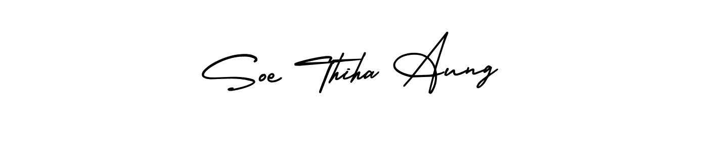 Best and Professional Signature Style for Soe Thiha Aung. AmerikaSignatureDemo-Regular Best Signature Style Collection. Soe Thiha Aung signature style 3 images and pictures png