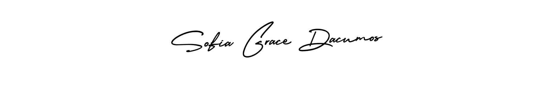 Make a beautiful signature design for name Sofia Grace Dacumos. With this signature (AmerikaSignatureDemo-Regular) style, you can create a handwritten signature for free. Sofia Grace Dacumos signature style 3 images and pictures png