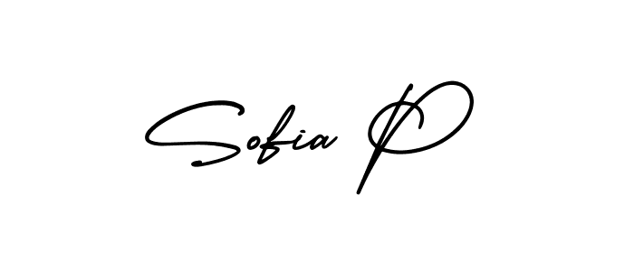 Create a beautiful signature design for name Sofia P. With this signature (AmerikaSignatureDemo-Regular) fonts, you can make a handwritten signature for free. Sofia P signature style 3 images and pictures png