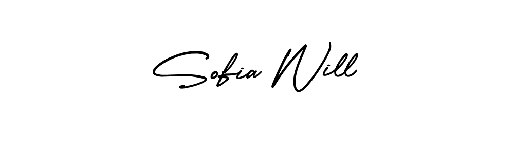Design your own signature with our free online signature maker. With this signature software, you can create a handwritten (AmerikaSignatureDemo-Regular) signature for name Sofia Will. Sofia Will signature style 3 images and pictures png