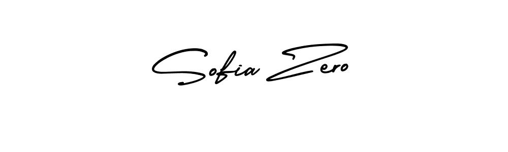 The best way (AmerikaSignatureDemo-Regular) to make a short signature is to pick only two or three words in your name. The name Sofia Zero include a total of six letters. For converting this name. Sofia Zero signature style 3 images and pictures png