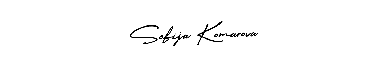 Best and Professional Signature Style for Sofija Komarova. AmerikaSignatureDemo-Regular Best Signature Style Collection. Sofija Komarova signature style 3 images and pictures png