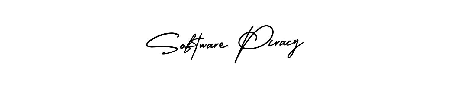 Make a beautiful signature design for name Software Piracy. With this signature (AmerikaSignatureDemo-Regular) style, you can create a handwritten signature for free. Software Piracy signature style 3 images and pictures png