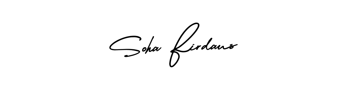 Make a beautiful signature design for name Soha Firdaus. Use this online signature maker to create a handwritten signature for free. Soha Firdaus signature style 3 images and pictures png