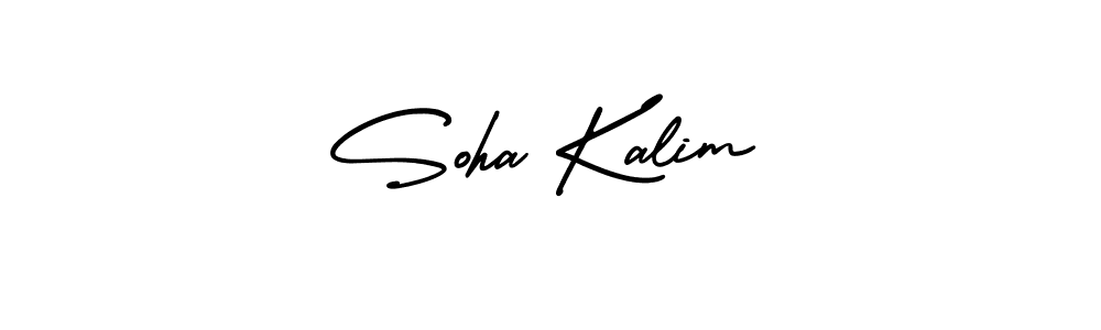 Similarly AmerikaSignatureDemo-Regular is the best handwritten signature design. Signature creator online .You can use it as an online autograph creator for name Soha Kalim. Soha Kalim signature style 3 images and pictures png