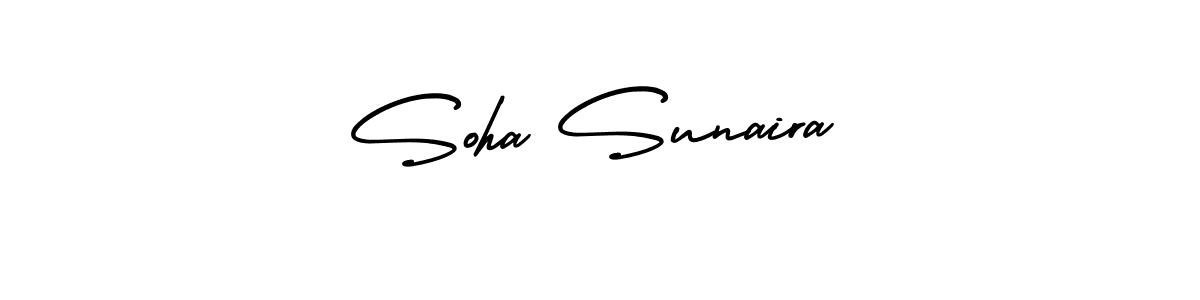 if you are searching for the best signature style for your name Soha Sunaira. so please give up your signature search. here we have designed multiple signature styles  using AmerikaSignatureDemo-Regular. Soha Sunaira signature style 3 images and pictures png