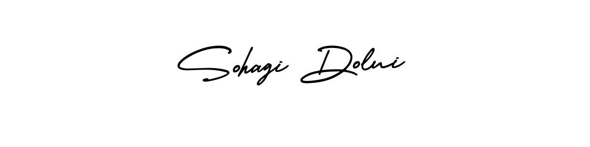 Design your own signature with our free online signature maker. With this signature software, you can create a handwritten (AmerikaSignatureDemo-Regular) signature for name Sohagi Dolui. Sohagi Dolui signature style 3 images and pictures png