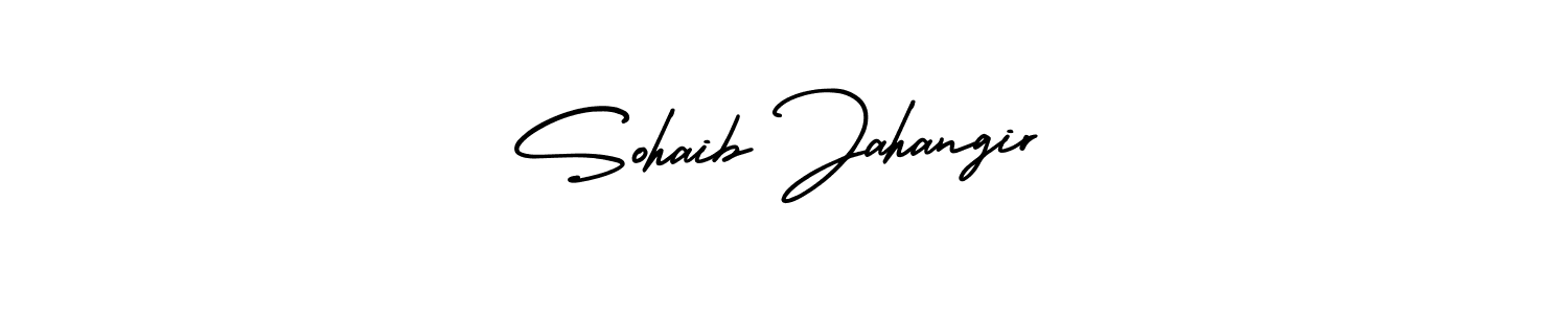 Sohaib Jahangir stylish signature style. Best Handwritten Sign (AmerikaSignatureDemo-Regular) for my name. Handwritten Signature Collection Ideas for my name Sohaib Jahangir. Sohaib Jahangir signature style 3 images and pictures png