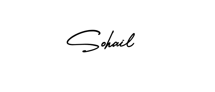 Use a signature maker to create a handwritten signature online. With this signature software, you can design (AmerikaSignatureDemo-Regular) your own signature for name Sohail . Sohail  signature style 3 images and pictures png