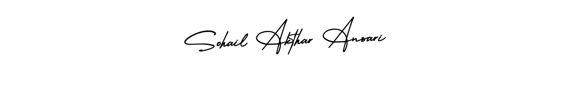 How to Draw Sohail Akthar Ansari signature style? AmerikaSignatureDemo-Regular is a latest design signature styles for name Sohail Akthar Ansari. Sohail Akthar Ansari signature style 3 images and pictures png