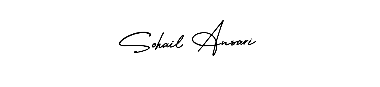 How to make Sohail Ansari name signature. Use AmerikaSignatureDemo-Regular style for creating short signs online. This is the latest handwritten sign. Sohail Ansari signature style 3 images and pictures png