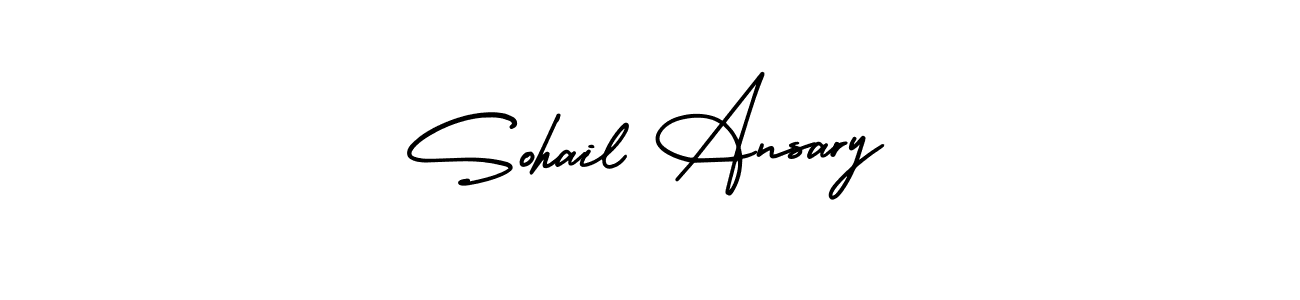 You should practise on your own different ways (AmerikaSignatureDemo-Regular) to write your name (Sohail Ansary) in signature. don't let someone else do it for you. Sohail Ansary signature style 3 images and pictures png