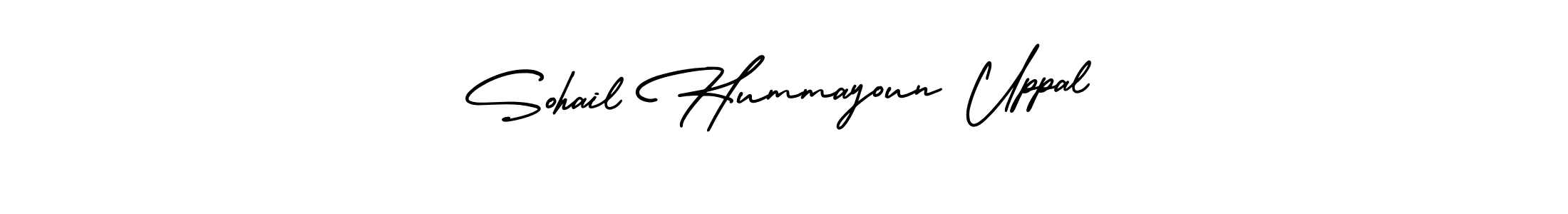 Also You can easily find your signature by using the search form. We will create Sohail Hummayoun Uppal name handwritten signature images for you free of cost using AmerikaSignatureDemo-Regular sign style. Sohail Hummayoun Uppal signature style 3 images and pictures png